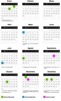 Calendario Laboral 2022 Madrid